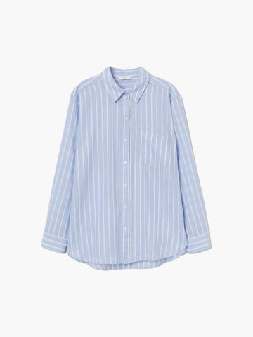 Cotton Shirt - Blue | LUMERITH women's fashion