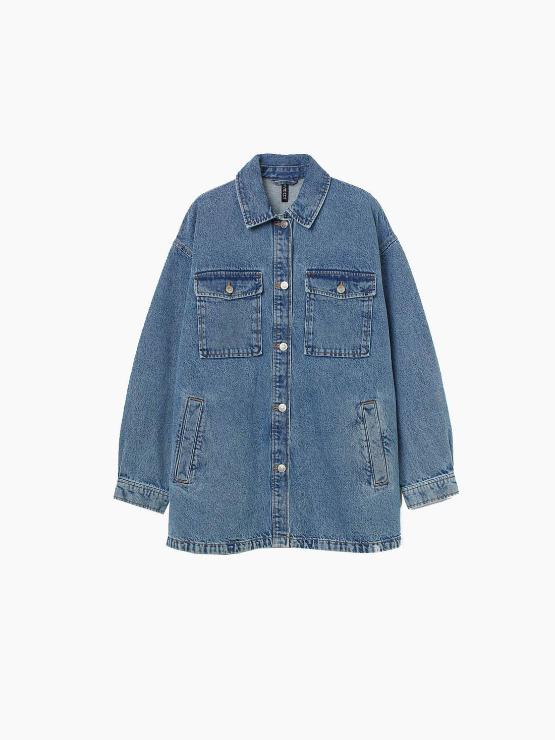 Blue Denim Blouse Jacket - Blue | LUMERITH women's fashion