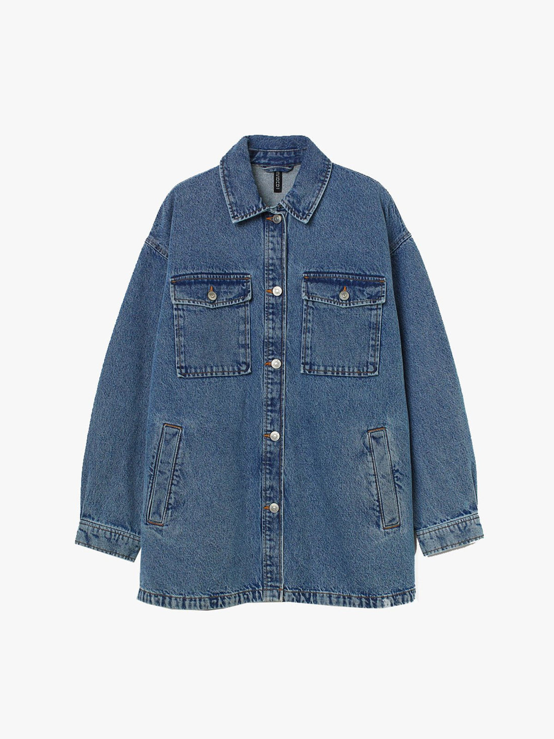 Denim Shirt Jacket - Blue | LUMERITH women's fashion
