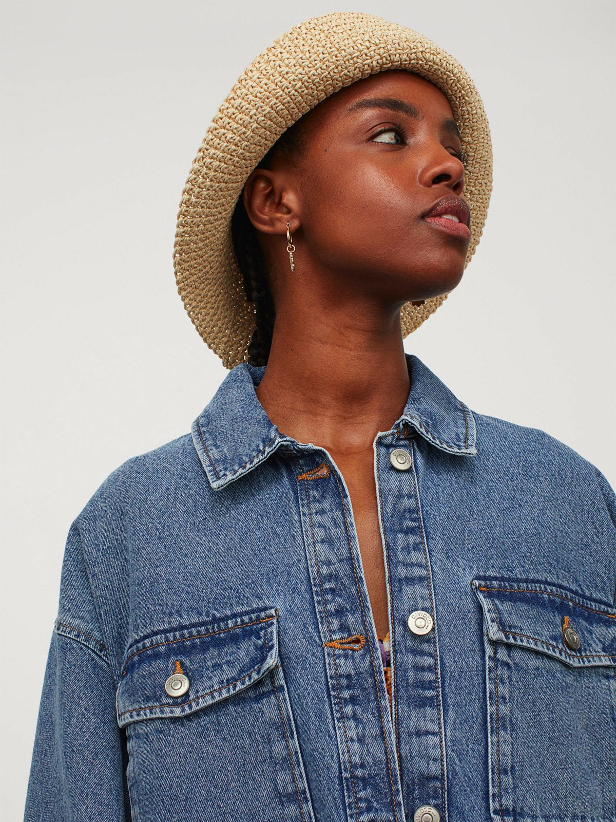 Denim Shirt Jacket | LUMERITH women's fashion