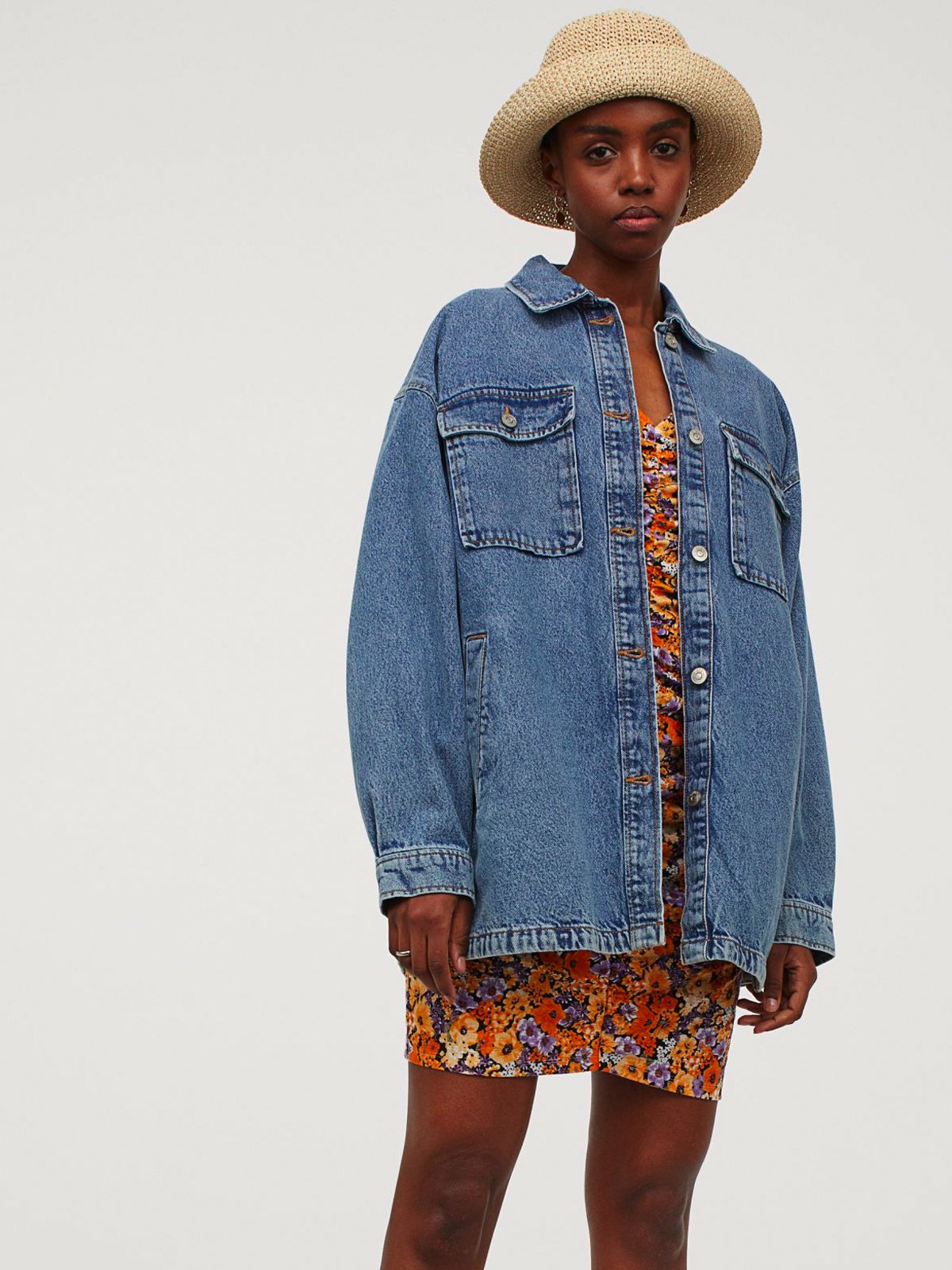 Denim Shirt Jacket | LUMERITH women's fashion