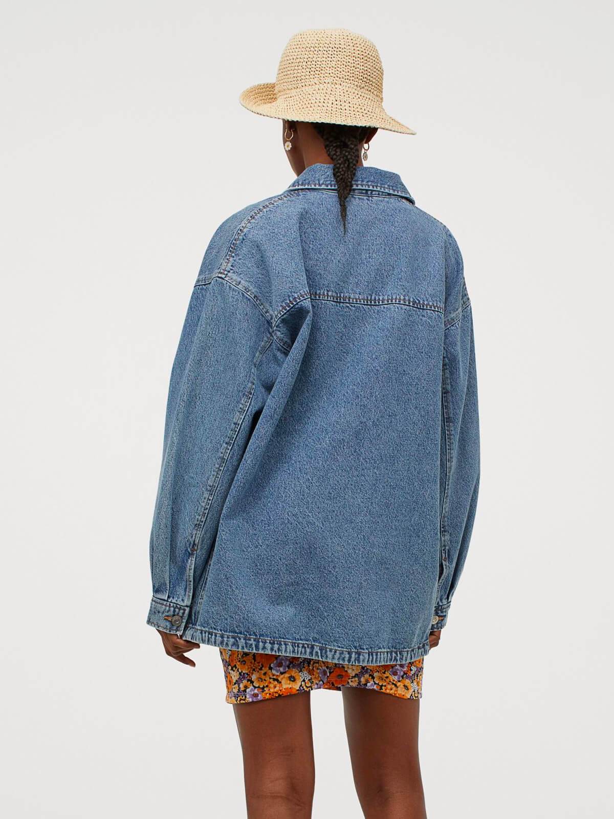 Blue Denim Blouse Jacket | LUMERITH women's fashion