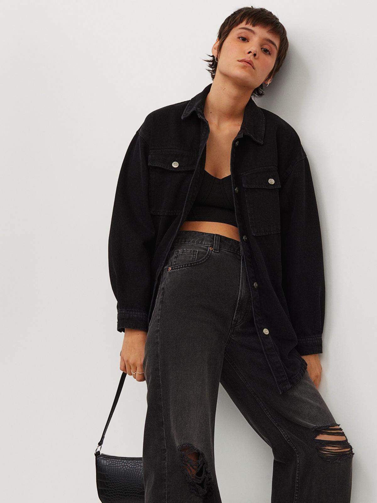 Denim Shirt Jacket | LUMERITH women's fashion