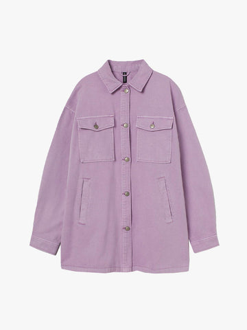 Denim Shirt Jacket - Blue | LUMERITH women's fashion