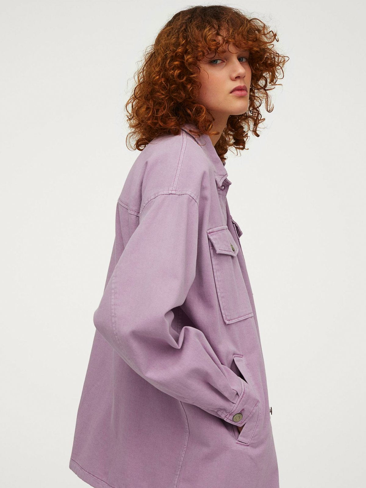 Denim Shirt Jacket | LUMERITH women's fashion