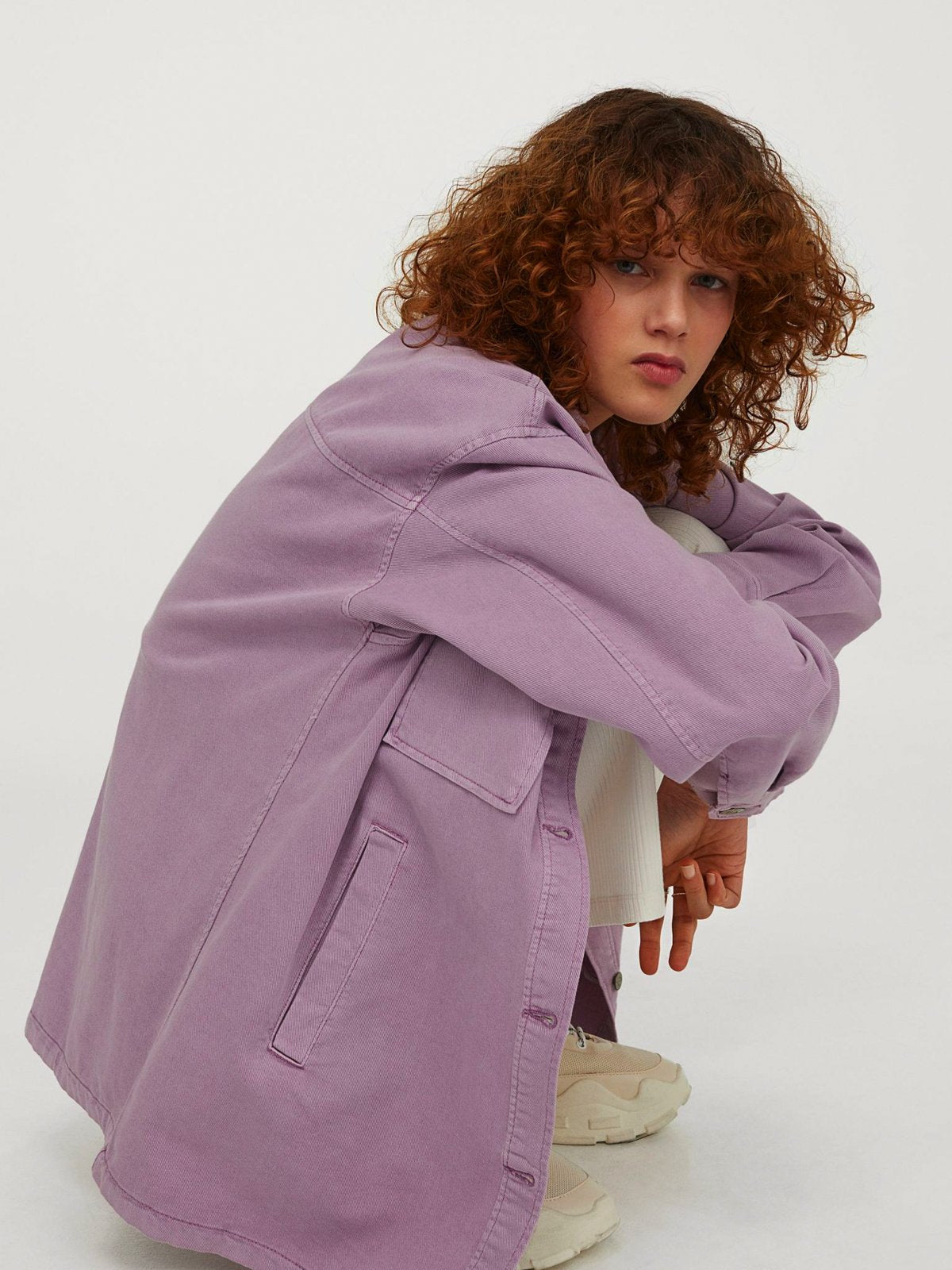 Denim Shirt Jacket | LUMERITH women's fashion