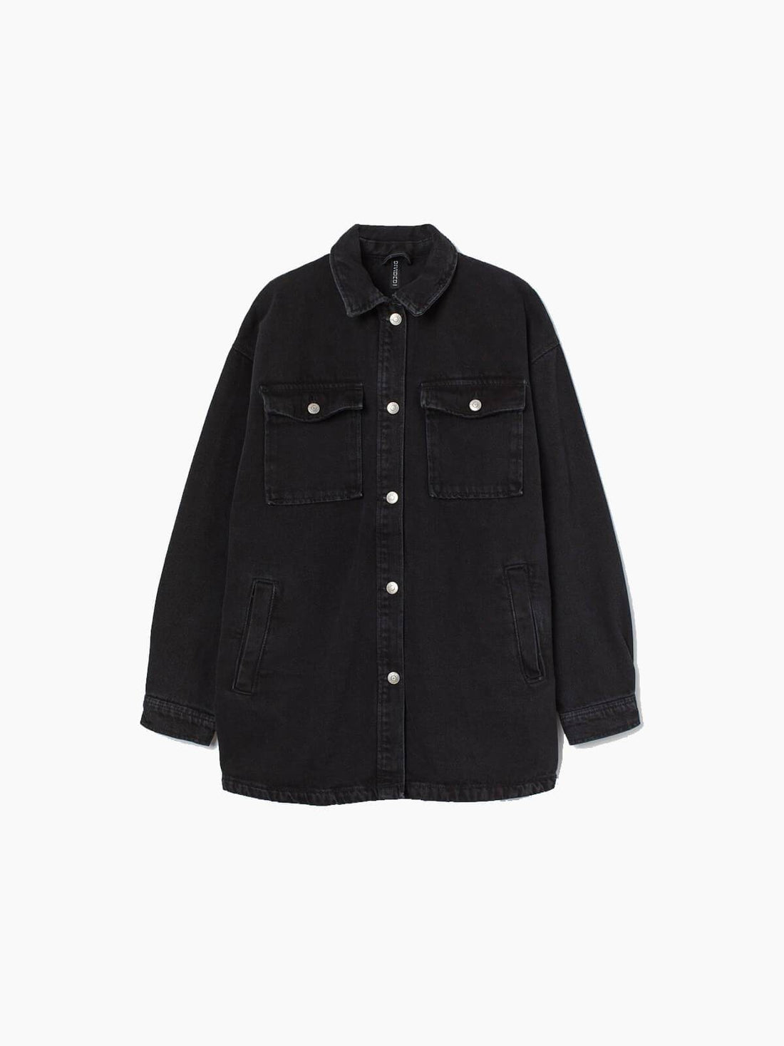 Black Denim Blouse Jacket - Black | LUMERITH women's fashion