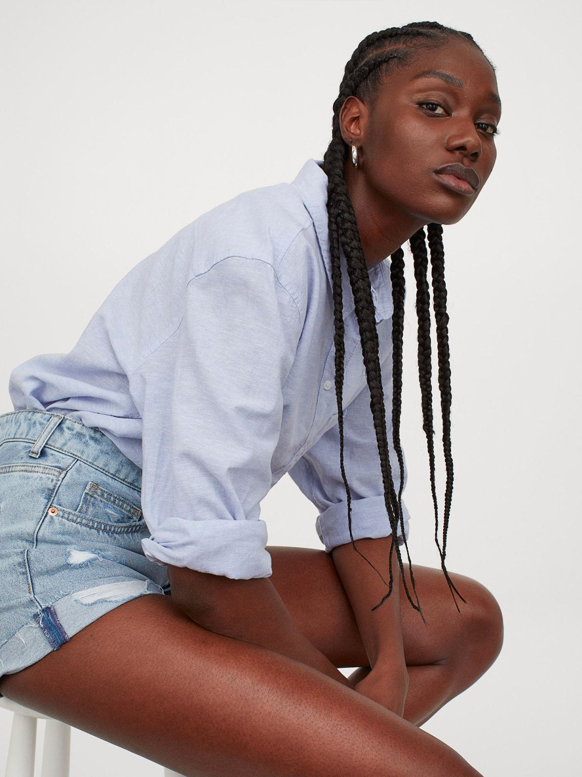 Linen-Blend Shirt | LUMERITH women's fashion