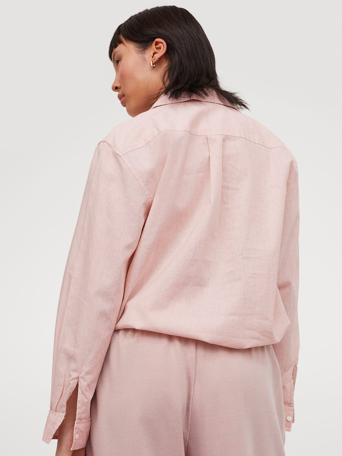 Linen-Blend Shirt | LUMERITH women's fashion