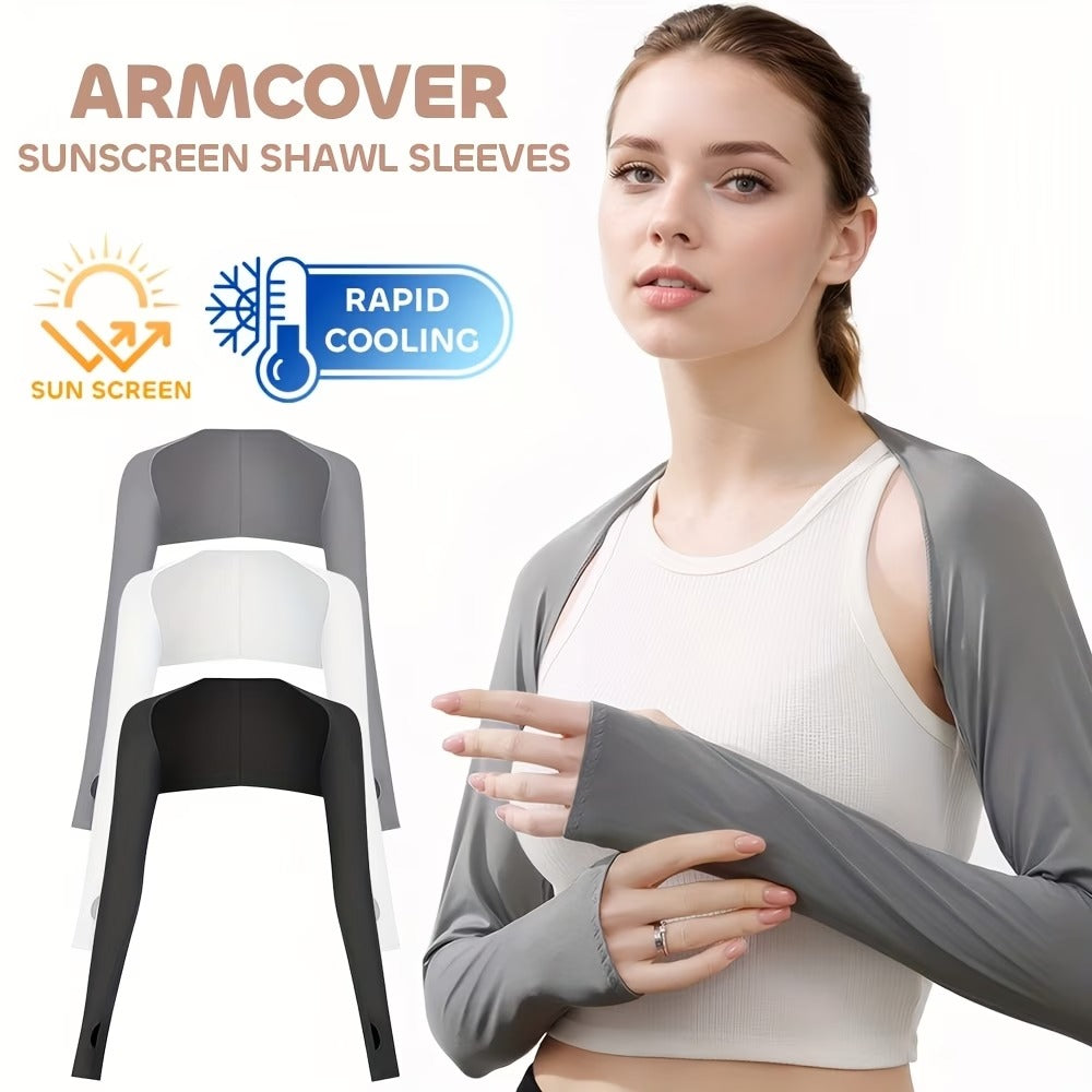 1/3 Pcs Women Cooling Sleeve Vest Breathable Full Arm Shoulder Cover