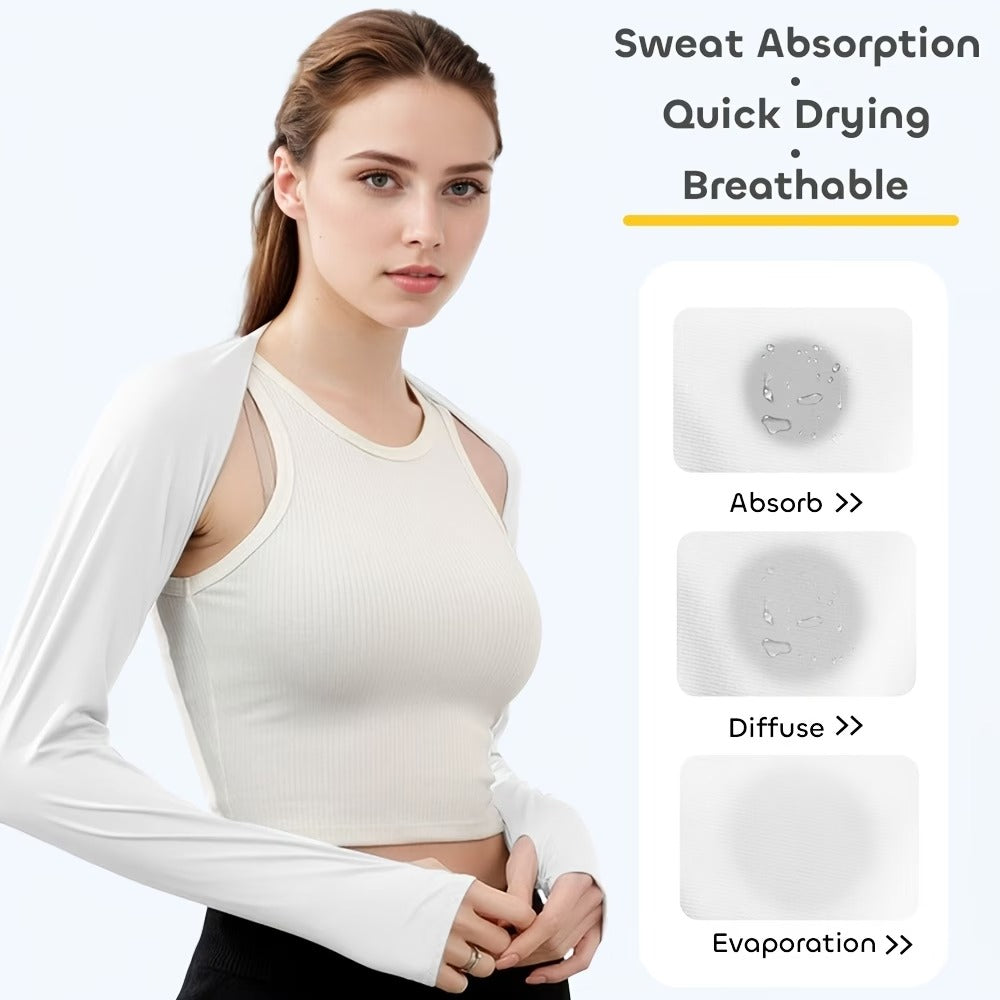 1/3 Pcs Women Cooling Sleeve Vest Breathable Full Arm Shoulder Cover