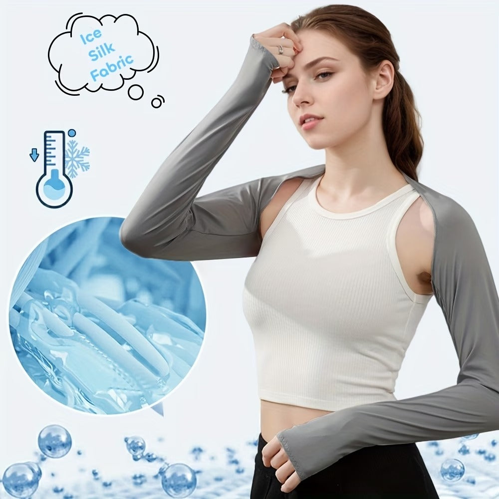 1/3 Pcs Women Cooling Sleeve Vest Breathable Full Arm Shoulder Cover