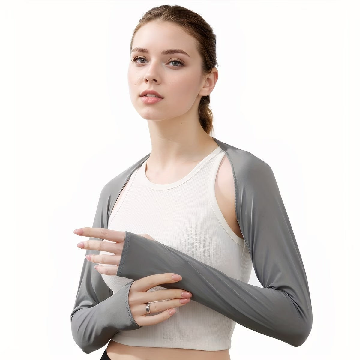 1/3 Pcs Women Cooling Sleeve Vest Breathable Full Arm Shoulder Cover